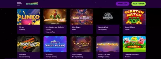 Spinmama Casino Bonus 1500 Euro und Freispiele